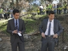 BONES:   Booth (David Boreanaz, C) and Aubrey (John Boyd, L) arrive at a crime scene in the first part of the special two-hour "The Lost in the Found"/"The Verdict in the Victims" episode of BONES airing Thursday, May 7 (8:00-10:00 PM ET/PT) on FOX.  Also pictured:  Tamara Taylor, R.  ©2015 Fox Broadcasting Co.  Cr:  Jennifer Clasen/FOX