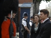 BONES:  Booth (David Boreanaz, R) and Brennan (Emily Deschanel, C) take on a member of the Royal Guard when they travel from D.C. to London and are asked by local officials to lend their expertise to a high-profile murder investigation in the BONES two-hour season premiere episode "Yanks in the U.K." (parts 1 and 2) airing Wednesday, Sept. 3 (8:00-10:00 PM ET/PT) on FOX. ©2008 Fox Broadcasting Co. Cr: Jay Maidment/FOX