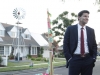 BONES:  Booth (David Boreanaz, L)  interviews neighbors in the BONES episode "The Beautiful Day in the Neighborhood" airing Thursday, Oct. 8 (8:00-9:00 PM ET/PT) on FOX.  ©2009 Fox Broadcast Company.  Cr:  Greg Gayne/FOX