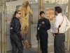 BONES:  Brennan (Emily Deschanel, L), Cam (Tamara Taylor, C) and Booth (David Boreanaz, R) examine  the remains of a body found burned on an electrified fence at a power plant in the BONES episode "A Night at the Bones Museum" airing Thursday, Oct. 15 (8:00-9:00 PM ET/PT) on FOX.  ©2009 Fox Broadcasting Co.  Cr:  Richard Foreman/FOX