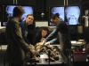BONES:  Brennan (Emily Deschanel, second from L), Hodgins (TJ Thyne, second from R) and Cam (Tamara Taylor, R) investigate the remains of a chicken farmer whose body is found mutilated on a river bank in the BONES episode "The Tough Man in the Tender Chicken" airing Thursday, Nov. 5 (8:00-9:00 PM ET/PT) on FOX.   ©2009 Fox Broadcasting Co.  Cr:  Ray Mickshaw/FOX