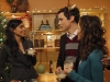 BONES:  Cam (Tamara Taylor, L), Sweets (John Francis Daley, C) and Daisy (guest star Carla Gallo, R) enjoy a Christmas celebration in the BONES episode "The Goop on the Girl" airing Thursday, Dec. 10 (8:00-9:00 PM ET/PT) on FOX.  ©2009 Fox Broadcasting Co.  Cr:  Greg Gayne/FOX