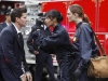 BONES:  Brennan (Emily Deschanel, R) and Cam (Tamara Taylor, C) examine Booth (David Boreanaz, L) after he is too close to an explosion in the BONES episode "The Goop on the Girl" airing Thursday, Dec. 10 (8:00-9:00 PM ET/PT) on FOX.  ©2009 Fox Broadcasting Co.  Cr:  Greg Gayne/FOX