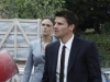BONES:  Brennan (Emily Deschanel, L) and Booth (David Boreanaz, R) investigate the home of a dentist whose skeleton is found buried at a Civil War reenactment site in the BONES episode "The Dentist in the Ditch" airing Thursday,  Jan. 28 (8:00-9:00 PM ET/PT) on FOX.  ©2010 Fox Broadcasting Co.  Cr:  Greg Gayne/FOX