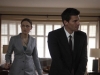 BONES:  Brennan (Emily Deschanel, L) and Booth (David Boreanaz, R) investigate the home of a dentist whose skeleton is found buried at a Civil War reenactment site in the BONES episode "The Dentist in the Ditch" airing Thursday,  Jan. 28 (8:00-9:00 PM ET/PT) on FOX.  ©2010 Fox Broadcasting Co.  Cr:  Greg Gayne/FOX