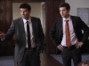 BONES:  Booth (David Boreanaz, L) and Sweets (John Francis Daley) investigate the the murder of man who was committed to a mental-health facility in the BONES episode "The Devil in the Details" airing Thursday, Feb. 4 (8:00-9:00 PM ET/PT) on FOX.  ©2010 Fox Broadcasting Co.  Cr:  Greg Gayne/FOX