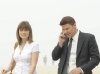 BONES:  Brennan (Emily Deschanel, L) and Booth (David Boreanaz, R) investigate the death of a personal trainer  at the Jersey Shore in the BONES episode "The Maggots in the Meathead" airing Thursday, Oct 7 (8:00-9:00 PM ET/PT) on FOX.  ©2010 Fox Broadcasting Co.  Cr:  Ray Mickshaw/FOX