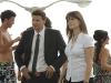 BONES:  Brennan (Emily Deschanel, R) and Booth (David Boreanaz, L) investigate the death of a personal trainer at the Jersey Shore in the BONES episode "The Maggots in the Meathead" airing Thursday, Oct 7 (8:00-9:00 PM ET/PT) on FOX.  ©2010 Fox Broadcasting Co.  Cr:  Ray Mickshaw/FOX