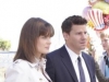 BONES:  Brennan (Emily Deschanel, L) and Booth (David Boreanaz, second from L) question street performers (L-R: Melinda Dahl Foley, Alex Weed and Ronnie Steadman) in "The Bones That Weren't" episode of BONES airing Thursday, Nov. 4 (8:00-9:00 PM ET/PT) on FOX.  ©2010 Fox Broadcasting Co.  Cr:  Adam Taylor/FOX