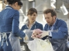 BONES:  Brennan (Emily Deschanel, C), Hodgins (TJ Thyne, R) and Cam (Tamara Taylor, L) examine the remains of a young man found on a sunken ship in "The Shallow in the Deep" episode of BONES airing Thursday, Nov. 11 (8:00-9:00 PM ET/PT) on FOX.  ©2010 Fox Broadcasting Co.  Cr:  Richard Foreman/FOX