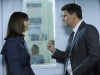 BONES:  Clues lead Brennan (Emily Deschanel, L) and Booth (David Boreanaz, R) to a high school when they investigate a case where a human carcass has melted into the dashboard of a charred truck in the "The Twisted Bones In The Melted Truck" episode of BONES airing Thursday, Dec. 2 (8:00-9:00 PM ET/PT) on FOX.  ©2010 Fox Broadcasting Co.  Cr:  Adam Taylor/FOX