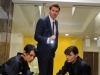 BONES:  Brennan (Emily Deschanel, R), Booth (David Boreanaz, C) and Cam (Tamara Taylor, L) are called in to identify a body discovered in the shower of an upscale home in "The Body in the Bag" episode of BONES airing Thursday, Jan. 20 (9:00-10:00 PM ET/PT) on FOX.  Â©2011 Fox Broadcasting Co.  Cr:  Richard Foreman/FOX