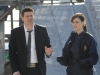 BONES:  Brennan (Emily Deschanel, R) and Booth (David Boreanaz, L) investigate the death of a BMX biker in "The Daredevil in the Mold" episode of BONES airing Thursday, Feb. 10 (9:00-10:00 PM ET/PT) on FOX.  Â©2011 Fox Broadcasting Co.  Cr:  Ray Mickshaw/FOX