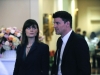 BONES:  Brennan (Emily Deschanel, L) and Booth (David Boreanaz, R) question a "bridezilla" when they investigate the death of her wedding planner in "The Bikini in the Soup" episode of BONES airing Thursday, Feb. 17 (9:00-10:00 PM ET/PT) on FOX.  ©2011 Fox Broadcasting Co.  Cr:  Ray Mickshaw/FOX