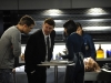 BONES:  Booth (David Boreanaz, second from L), Brennan (Emily Deschanel, R) and Cam (Tamara Taylor, second from R) enlist the help of Walter Sherman, a professional locator (guest star Geoff Stults, L) to help uncover some key evidence in the "Finder" episode of BONES airing Thursday, April 21 (9:00-10:00 PM ET/PT) on FOX.  ©2011 Fox Broadcasting Co.  Cr:  Ray Mickshaw/FOX