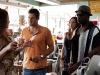 BONES:  Walter Sherman (guest star Geoff Stults, second from L), a professional locator, and his colleagues Ike (guest star Saffron Burrows, second from R) and Leo (guest star Michael Clarke Duncan, R), are hired by Booth and Brennan to help uncover some key evidence in a case in the BONES episode the "Finder" airing Thursday, April 21 (9:00-10:00 PM ET/PT) on FOX.  ©2011 Fox Broadcasting Co.  Cr:  Glenn Watson/FOX