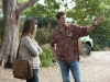 BONES:  Brennan (Emily Deschanel, L) and Booth enlist the help of Walter Sherman (guest star Geoff Stults, R), a professional locator, in  the "Finder" episode of BONES airing Thursday, April 21 (9:00-10:00 PM ET/PT) on FOX.  ©2011 Fox Broadcasting Co.  Cr:  Glenn Watson/FOX
