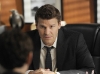 BONES:  Booth (David Boreanaz) talks with Sweets in