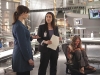 BONES:  When a 15-year-old Jane Doe (guest star McKenzie Applegate, R) is found on the streets, it is up to Brennan (Emily Deschanel, L) and the Jeffersonian team, with the help of a Child Protective Services Agent (guest star Michelle Gardner, C), to figure out her history and if she is responsible for a recent murder in