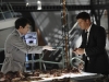 BONES:  Booth (David Boreanaz, R) and Jeffersonian intern Vincent Nigel-Murray (Ryan Cartwright, L) try to find to identify the latest victim of sniper-on-the-loose Jacob Broadsky in "The Hole in the Heart" episode of BONES airing Thursday, May 12 (9:00-10:00 PM ET/PT) on FOX.  ©2011 Fox Broadcasting Co.  Cr:  Michael Becker/FOX