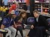 BONES:  Max (guest star Ryan O'Neal, R) helps Brennan (Emily Deschanel, C) and Booth (David Boreanaz, L) when they go undercover at a bowling alley in