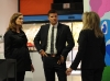 BONES:  Brennan (Emily Deschanel, L) and Booth (David Boreanaz, C) question the CEO of a toy company (guest star Morgan Fairchild, R) in