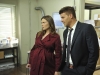 BONES:  Brennan (Emily Deschanel, L) and Booth (David Boreanaz, R) investigate a local ship 'n' print store in