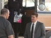 BONES:  Brennan (Emily Deschanel, C) and Booth (David Boreanaz, R) investigate an 18-wheeler truck when they realize their murder victom may have been dragged by it in the "The Bump in the Road" episode of BONES airing Monday, April 9 (8:00-9:00 PM ET/PT) on FOX.  ©2012 Fox Broadcasting Co.  Cr:  Ray Mickshaw/FOX