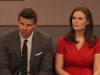BONES:  Brennan (Emily Deschanel, R) and Booth (David Boreanaz, L) attend Christopher Pelant's appeal hearing in the "The Past in the Present" season finale episode of BONES airing Monday, May 14 (8:00-9:00 PM ET/PT) on FOX.  ©2012 Fox Broadcasting Co.  Cr:  Patrick McElhenney/FOX