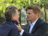BONES:  Booth (David Boreanaz, R) needs answers from Max (guest star Ryan O'Neal, L) in the "The Past in the Present" season finale episode of BONES airing Monday, May 14 (8:00-9:00 PM ET/PT) on FOX.  Â©2012 Fox Broadcasting Co.  Cr:  Patrick McElhenney/FOX
