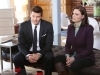 BONES:  Brennan (Emily Deschanel, R) and Booth (David Boreanaz, L) interview a couple on the brink of divorce who recently reconciled in "The Partners in the Divorce" episode of BONES airing Monday, Sept. 24 (8:00-9:00 PM ET/PT) on FOX.  Â©2012 Fox Broadcasting Co.  Cr:  Adam Taylor/FOX