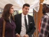 BONES:  Brennan (Emily Deschanel, L) and Booth (David Boreanaz, C) interview the foreman (Omar J. Dorsey, R) in charge of renovating the office of a recently murdered high-powered divorce lawyer in "The Partners in the Divorce" episode of BONES airing Monday, Sept. 24 (8:00-9:00 PM ET/PT) on FOX.  Â©2012 Fox Broadcasting Co.  Cr:  Patrick McElhenney/FOX