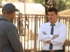 BONES:  Booth (David Boreanaz, L) investigates a murder tied to the world of illegal animal trafficking in the "The Tiger in the Tale" episode of BONES airing Monday, Oct. 8 (8:00-9:00 PM ET/PT) on FOX.  Â©2012 Fox Broadcasting Co.  Cr:  Patrick McElhenney/FOX