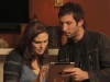 BONES:   Jeffersonian intern Colin Fisher (guest star Joel David Moore, R) brings Brennan (Emily Deschanel, L) important evidence in "The Method in the Madness" episode of BONES airing Monday, Nov. 5 (8:00-9:00 PM ET/PT) on FOX.  Â©2012 Fox Broadcasting Co.  Cr:  Patrick McElhenney/FOX