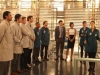 BONES:   Brennan (Emily Deschanel, R) brings all the Jeffersonian interns in for a special project in the "The Patriot in Purgatory" episode of BONES airing Monday, Nov. 12 (8:00-9:00 PM ET/PT) on FOX.  Also pictured L-R: Pej Vahdat, Luke Kleintank, Michael Grant Terry, Joel David Moore, Eugene Byrd, TJ Thyne, John Francis Daley, Tamara Taylor and Michaela Conlin.  ©2012 Fox Broadcasting Co.  Cr:  Patrick McElhenney/FOX