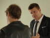 BONES:  Booth (David Boreanaz, R) investigates the death of a crime scene cleanup expert in the "The Bod in the Pod" episode of BONES airing Monday, Nov. 19 (8:00-9:00 PM ET/PT) on FOX. ©2012 Fox Broadcasting Co.  Cr:  Jennifer Clasen/FOX