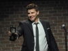 BONES:  Booth (David Boreanaz) takes the stage when he investigates the murder of a comedian in the "The But in the Joke" episode of BONES airing Monday, Nov. 26 (8:00-9:00 PM ET/PT) on FOX.  ©2012 Fox Broadcasting Co.  Cr:  Ray Mickshaw/FOX