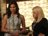 BONES:  Angela (Michaela Conlin, L) brings in psychic Avalon Harmonia (guest star Cyndi Lauper, R) when the team investigates the death of a young boy in the milestone 150th episode of BONES, "The Ghost in the Machine," airing Monday, Dec. 3 (8:00-9:01 PM ET/PT) on FOX.  ©2012 Fox Broadcasting Co.  Cr:  Patrick McElhenney/FOX