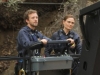 BONES:  Brennan (Emily Deschanel, R) and Hodgins (TJ Thyne, L) investigate remains found in a tree wrapped in a cocoon in the "The Archaeologist in the Cocoon" episode of BONES, the second of a special two-hour episode, airing Monday, Jan. 14 (9:00-10:00 PM ET/PT) on FOX.  ©2012 Fox Broadcasting Co.  Cr:  Patrick McElhenney/FOX