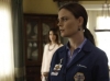 BONES:  Brennan (Emily Deschanel, R) finds herself in a position that defies her usual logic in the