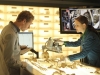 BONES:  Brennan (Emily Deschanel, R) and new Jeffersonian intern Dr. Oliver Wells (guest star Brian Klugman, L) work on their case in the