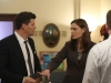 BONES:  Brennan (Emily Deschanel, R) and Booth (David Boreanaz, L) investigate the death of a young immigrant from Sierra Leone in the