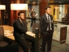 BONES:  Booth (David Boreanaz, L) and Sweets (John Francis Daley, R) review possible suspects in their case in the