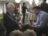 BONES:  Booth (David Boreanaz, R) gets to know his mother's new husband (guest star Robert Pine, L) in the