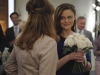 BONES:  Brennan (Emily Deschanel, R) shares a special moment with Booth's mother (guest star Joanna Cassidy, L) in the