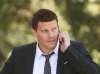 BONES: Booth (David Boreanaz, C) investigates the murders of several FBI agents with whom he was close in the