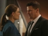 BONES: Brennan (Emily Deschanel, L) worries about Booth (David Boreanaz, R) when they investigate the murders of several FBI agents with whom Booth was close in the