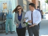 BONES:  After learning about the bucket list of the murder victim in their current case, Brennan (Emily Deschanel, L) and Booth (David Boreanaz, R) discuss what is on their personal bucket lists in the "The Lady on the List" episode of BONES airing Monday, Oct. 14  (8:00-9:00 PM ET/PT) on FOX.  ©2013 Fox Broadcasting Co.  Cr:  Ray Mickshaw/FOX