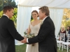 BONES: Max (guest star Ryan O'Neal, R) gives away the bride at Brennan (Emily Deschanel, C) and Booth's (David Boreanaz, L) wedding in the "The Woman in White" episode of BONES airing Monday, Oct. 21 (8:00-9:00 PM ET/PT) on FOX.  ©2013 Fox Broadcasting Co.  Cr:  Ray Mickshaw/FOX
