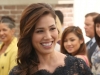 BONES:  Angela (Michaela Conlin) is Brennan's maid of honor at her wedding in the "The Woman in White" episode of BONES airing Monday, Oct. 21 (8:00-9:00 PM ET/PT) on FOX.  Â©2013 Fox Broadcasting Co.  Cr:  Patrick McElhenney/FOX